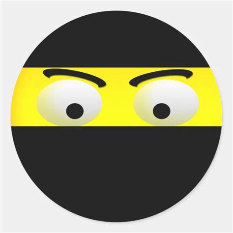 Fun Ninja Emoji Stickers | Zazzle