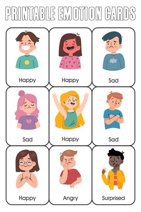 Printable Emotion Cards