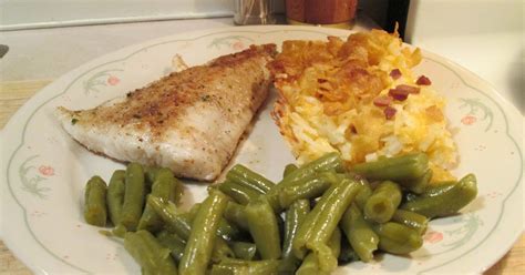 Diab2Cook: Fried Walleye w/ Cheesy Potato Casserole, Green Beans, and ...