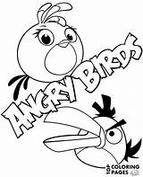 Angry Birds Coloring Pages Stella sketch template