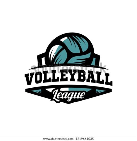 Volleyball League Logo 02 Stock Vector (Royalty Free) 1219661035 | Shutterstock