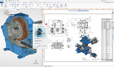 Worm Gearbox Drawing