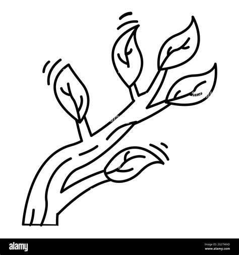 Hiking adventure tree branch ,trip,travel,camping. hand drawn icon ...