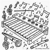 Xylophone Coloring Pages  Free & Printable sketch template
