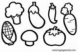 Vegetables For Kids Coloring Page  Free Printable Pages sketch template