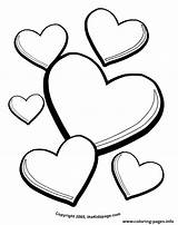 Free coloring Pages Of valentine hearts Valentine Page sketch template
