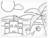 20 Beach Coloring Pages For Kids To Print Free sketch template