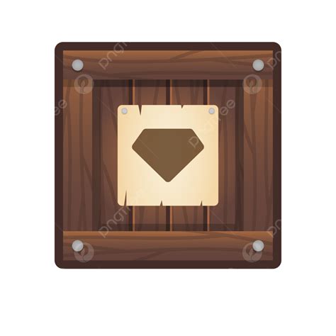 Wood Crates Vector Hd Images, Icons For Isometric Game Elements ...