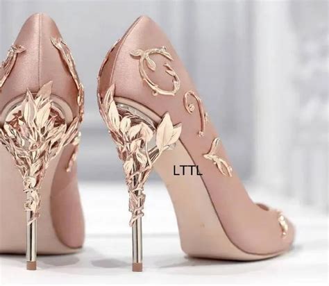 Aliexpress.com : Buy New Arrival Awesome Pink Silk Metal Stiletto High ...