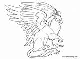 Griffin Coloring Pages By Hibbary  Free Printable sketch template