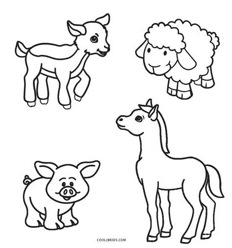 Printable Farm Animals Coloring Pages - JuniorilOlsen