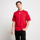 Large Logo Oversized Short Sleeve T-Shirt – Ski Patrol Red | 11 Degrees