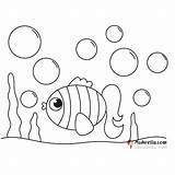 Bubble Coloring Page sketch template