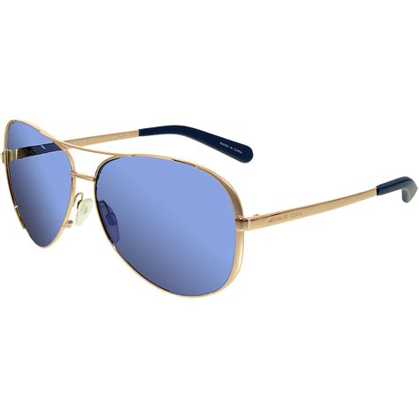 Michael Kors - Michael Kors Women's Chelsea MK5004-100322-59 Rose Gold Aviator Sunglasses ...