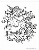 30 Sugar Skulls Coloring Pages Free PDF Printables sketch template