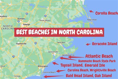 Map Of Beaches In North Carolina | Paraiso Island