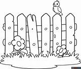 Fence Coloring Page  Easy Drawing Guides sketch template