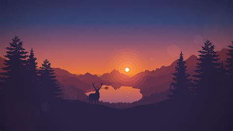 Sunset Forest, Sunset Mountain Forest HD wallpaper | Pxfuel