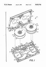 Cassette Tape Patent Patents Drawing Sketch Coloring Page sketch template