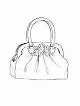 Handbag coloring Pages sketch template