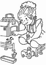 Free Coloring Pages Children Playing Download  sketch template