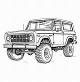 Bronco Ford Coloring Pages 1966 Printable Raptor F150 Car Cars Explorer  sketch template