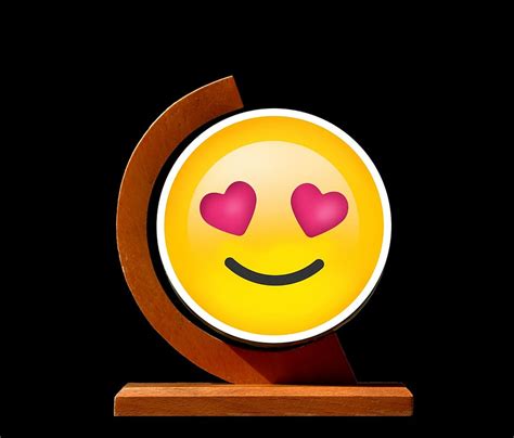 Free download | love emoji, brown, wooden, frame, smiley, love, valentine's day, greeting card ...