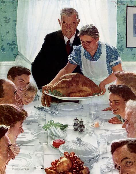 Norman Rockwell Thanksgiving Painting