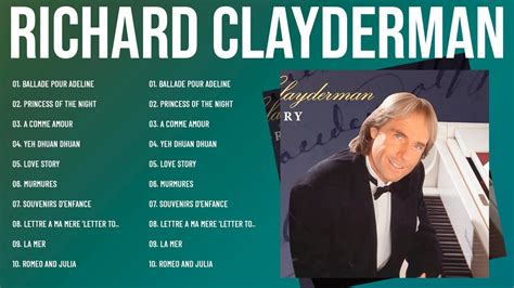 Richard Clayderman ~ Greatest hits FULL ALBUM ~ Best of Richard Clayderman 2023 - YouTube