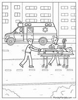 Paramedic Coloring Page sketch template