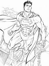 Young Superman sketch template
