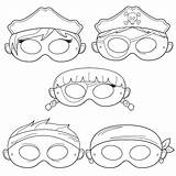 Pirates Printable Coloring Masks Pirate Mask Captain Swashbuckler  sketch template