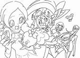 Heartcatch Precure Coloring Pages Sketch Page sketch template