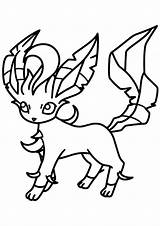 Leafeon Cute coloring page  Download Print Or Color Online For Free sketch template
