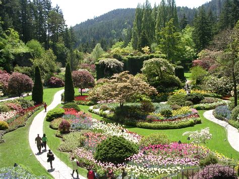 The Sunken Garden at Butchart Gardens, Victoria, BC, Canada, May, 2011 ...