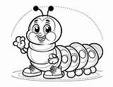 Free Caterpillar Coloring Pages For Kids sketch template