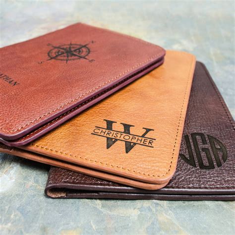 Personalized Leather Passport Holder - Danique Jewelry