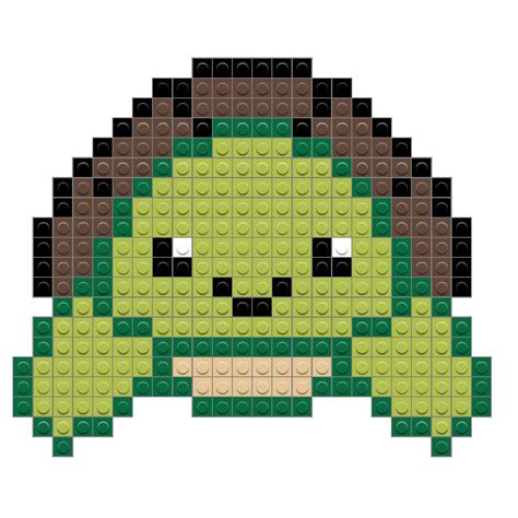 Turtle | Pixel art grid, Pixel art, Pixel art templates