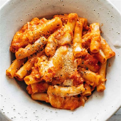 Three Cheese Baked Ziti Recipe - Pinch of Yum