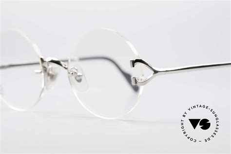 Sunglasses Cartier Madison Rimless Round Platinum Frame | Vintage ...