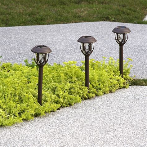 EXCMARK 10 Pack Color Changing Solar Lights Outdoor Decorative, Solar Pathway Lights Outdoor ...