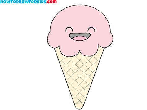 How to Draw Cute Ice Cream - Easy Drawing Tutorial For Kids