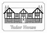 The Tudors Colouring Sheets Sb10209 Sparklebox Medieval Tudor House  sketch template