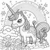 38 Unicorn Coloring Pages For Kids  Etsy sketch template