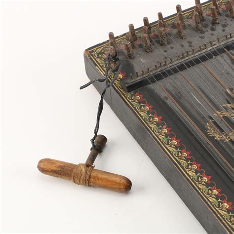 Antique Accord-Zither with Tuning Key | EBTH