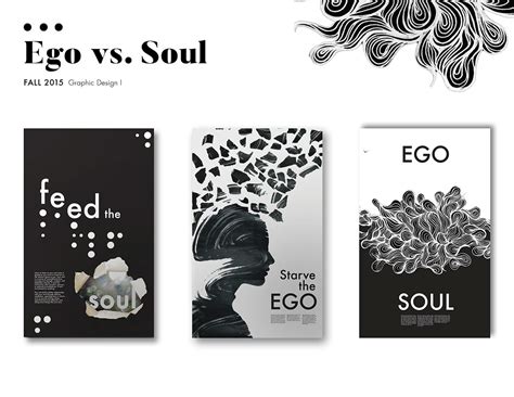 The Ego vs The Soul Poster Series on Behance