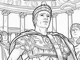 Emperor Julius Caesar Coloring Activity  Page sketch template