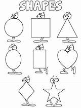 Shapes Coloring Pages · Set 1 sketch template
