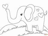 Cute Elephant coloring page  Free Printable Coloring Pages sketch template