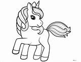 Cartoon Unicorn Coloring Page For Kids  ColoringBay sketch template